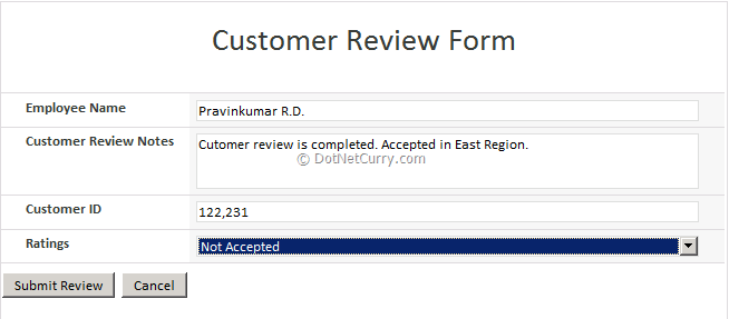 Customer Review Workflow Customer Review Workflow