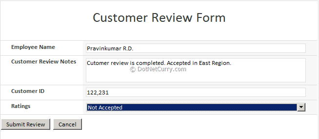 Customer Review Workflow