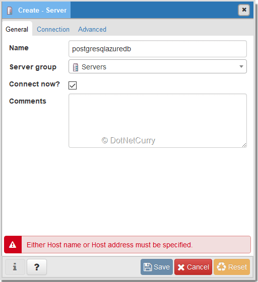 pgAdmin4-createsserver-name pgAdmin4-createsserver-name