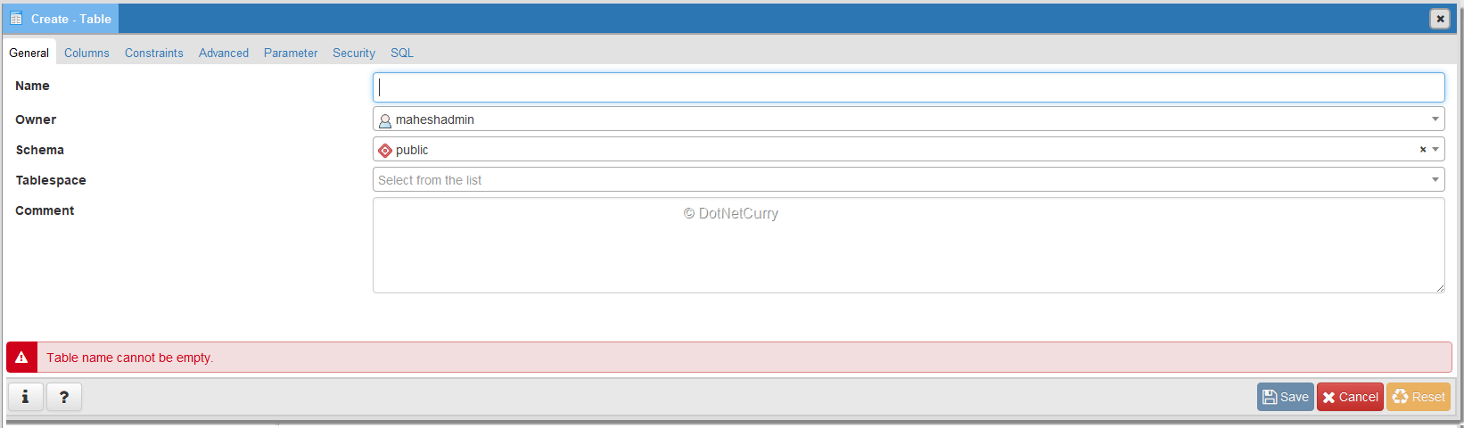 pgAdmin4-createtable-window pgAdmin4-createtable-window