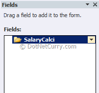 Fields Task Pane