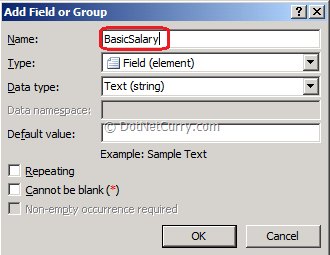 Add Field or Group Add Field or Group
