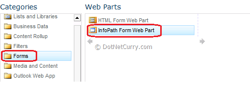 Infopath Form WebPart