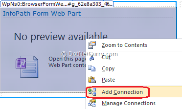 InfoPath Add Connection InfoPath Add Connection