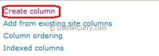 sharepoint create column sharepoint create column