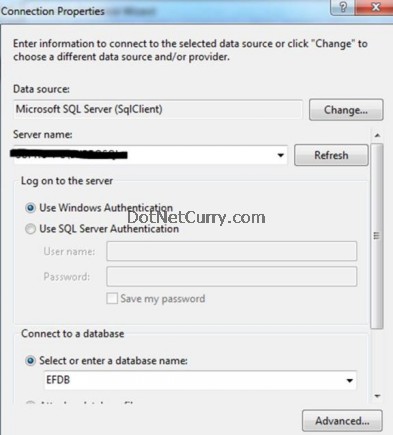 EF Connection Db