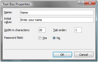 Text Box Properties