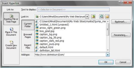 Insert Hyperlink