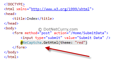 Recaptch Get Html