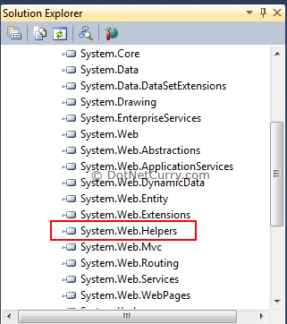 System Web Helpers