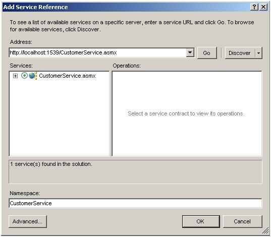 Add Service Reference