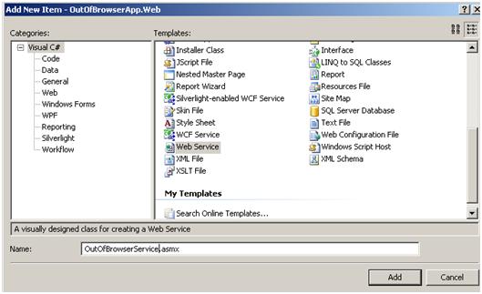 Add Web Service