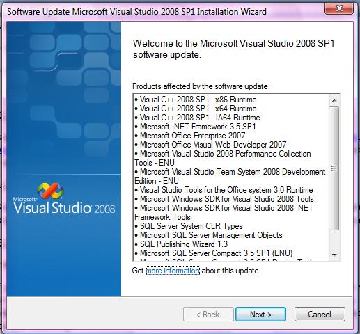 SP1 Upgrade