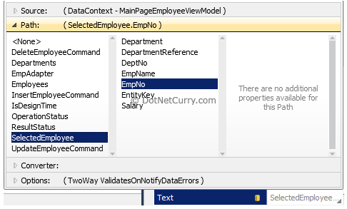 VS2010 Data Binding