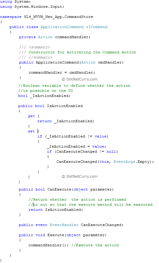 WCF Application Command