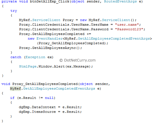 WCF Client Credentials Proxy