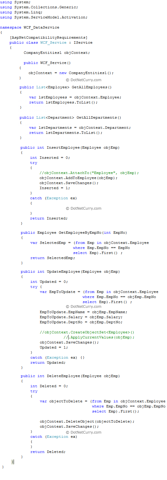 WCF Data Service