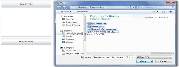 Silverlight Select Multiple Files