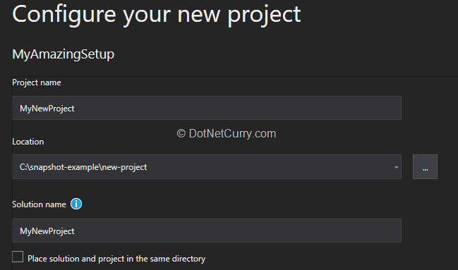 create-new-project-using-installer create-new-project-using-installer