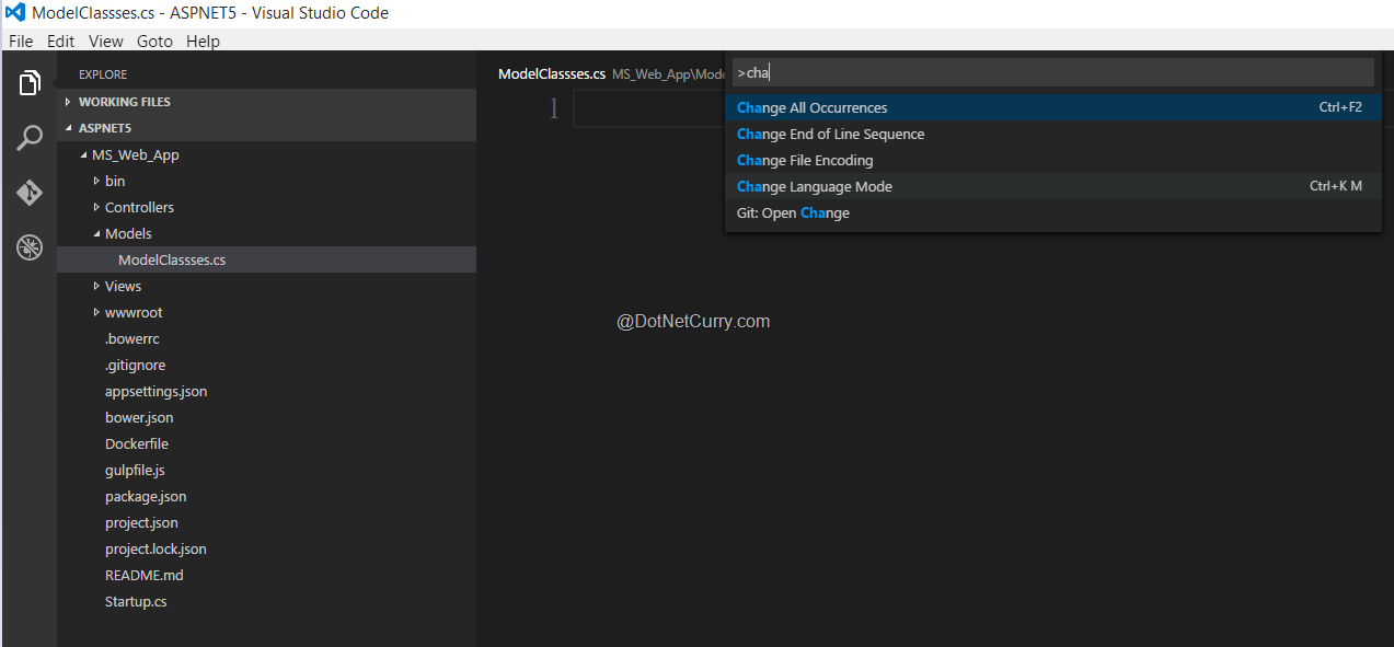 Building An ASP NET 5 Website Using Visual Studio Code VSCode And