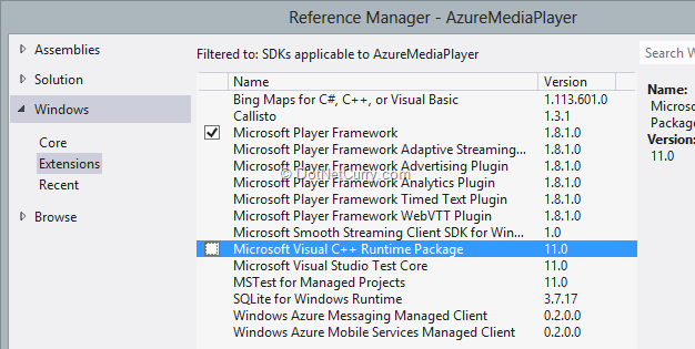 azure media player