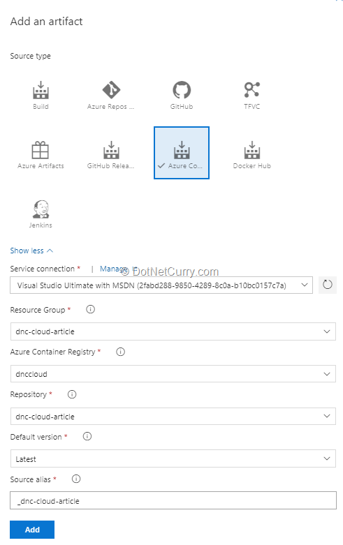 release-pipeline-artifact-configuration release-pipeline-artifact-configuration