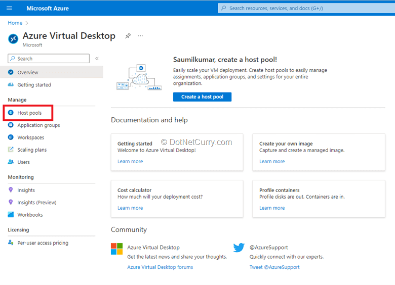 AVD-HostPool-1 AVD-HostPool-1