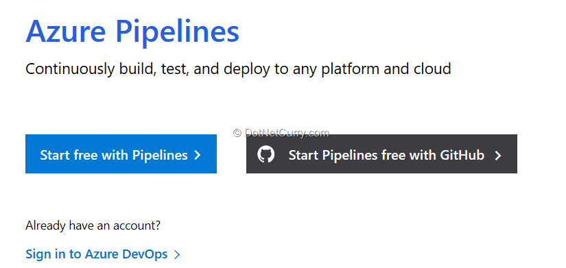 start-free-azure-pipelines