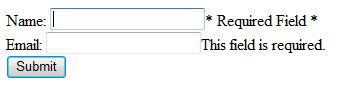 Custom Error Message