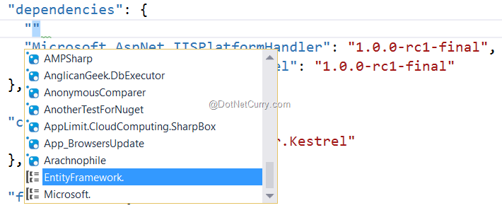 project-json-intellisense project-json-intellisense