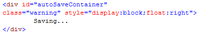 AutoSave css