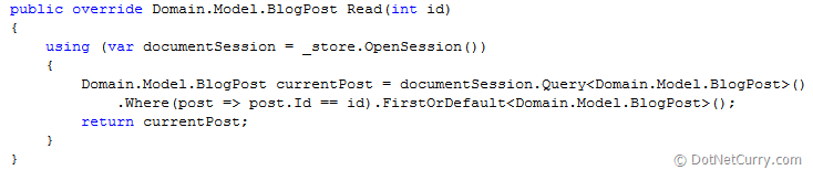 RavenDB Read