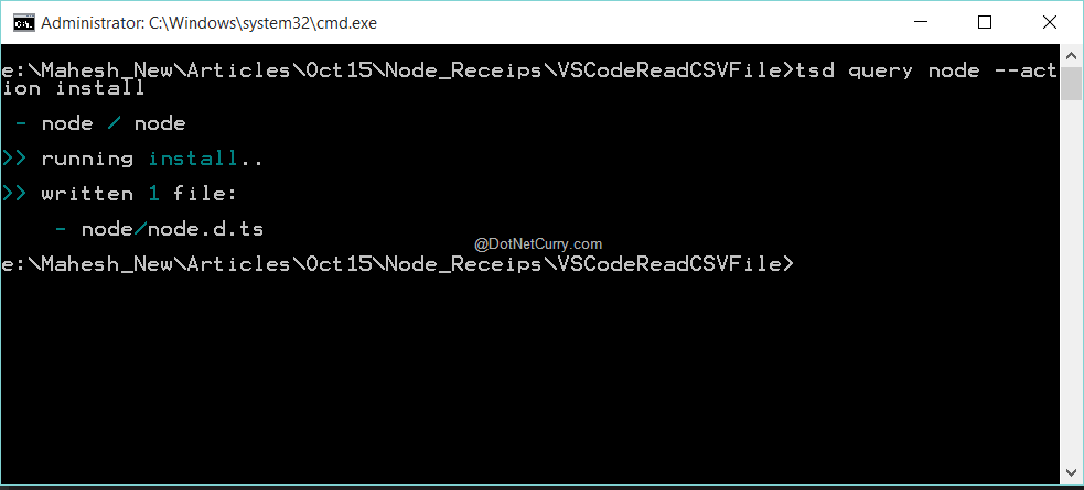 Read a CSV file using Node.js | DotNetCurry Read A Csv File Using Node.Js | Dotnetcurry