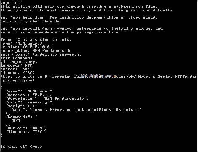 node-npm-init node-npm-init