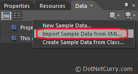 Expression Blend Import Sample Data