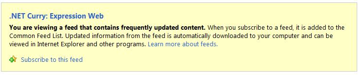Rss feed
