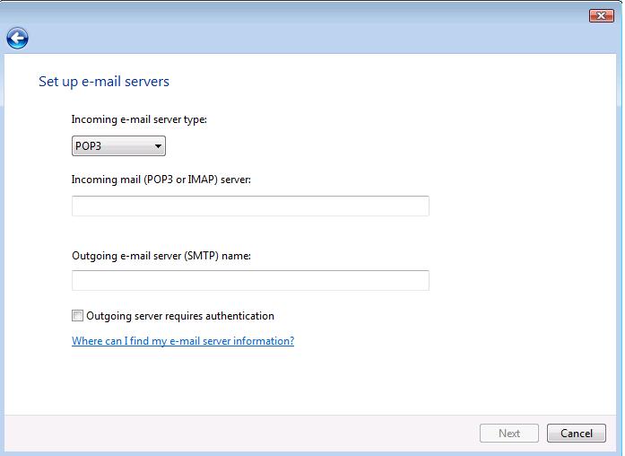 Windows Mail Steps