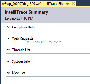 intellitrace-summary