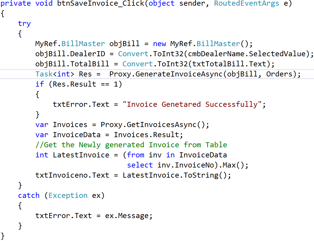 SaveInvoiceClick